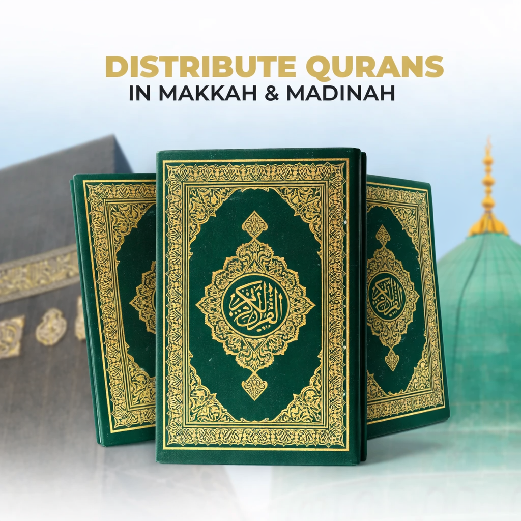 Quran Distribution For Pilgrims in Makkah & Madinah