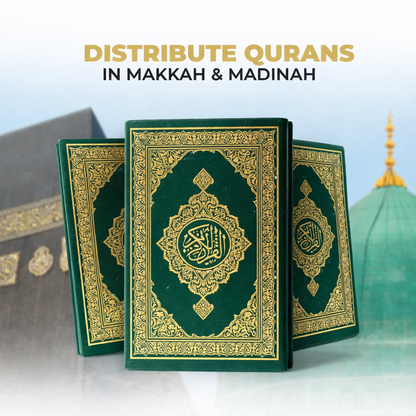 Quran Distribution For Pilgrims in Makkah & Madinah